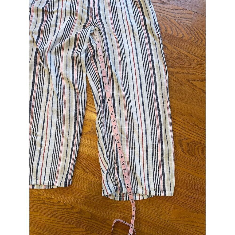 Loft Women's Wide-Leg Striped Pants Size S Multicolor Casual - Picture 3 of 6